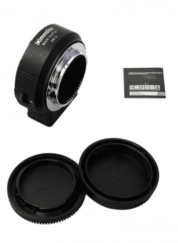 Auto Focus Vr Adjustable Aperture Exposure Adapter Ring Black/Silver