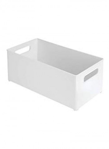 Refrigerator Storage Organizer Bin White 14.5x6x8inch
