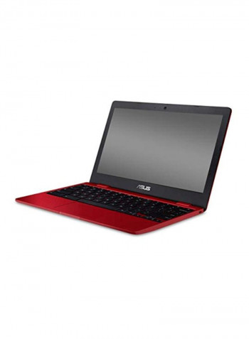 Chromebook C223NA-DH02 With 11.6-Inch Display, Celeron N3350 Processor/4GB RAM/32GB eMMC Storage/Intel HD Graphics Red/Black