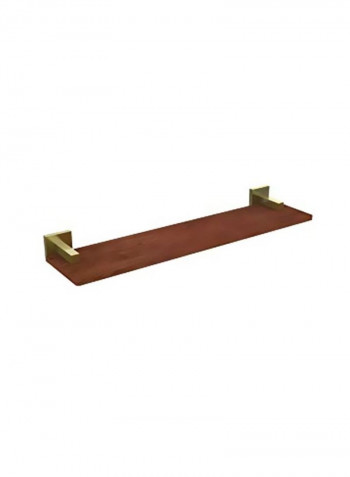 Montero Collection Wood Shelf Brown/Yellow 22inch