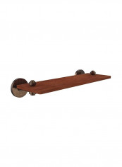 South Beach Collection Wood Shelf Brown/Gold 22inch