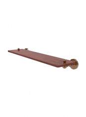Wooden Bath Shelf Brown/Gold 22inch