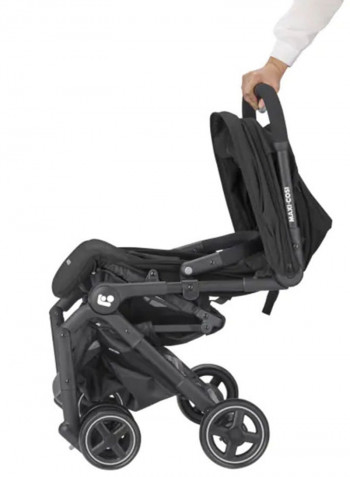 Lara-2 Baby Single Stroller, Essential Black