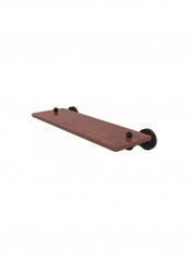 South Beach Collection Wooden Bathroom Shelf Brown 22inch