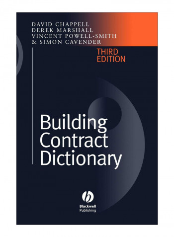Building Contract Dictionary Hardcover