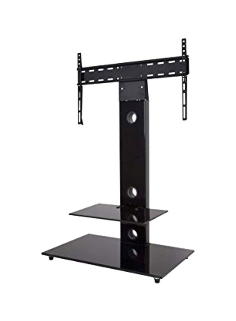 Lesina TV Floor Stand With Mounting Column Black