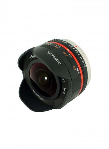Digital Camera Fisheye Lens Black
