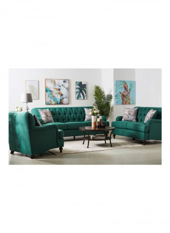 Dorothy 1-Seater Sofa With Cushion Green