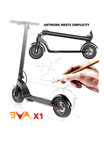 eVA X1 Quick Folding Adult Electric Scooter 106x117x42centimeter