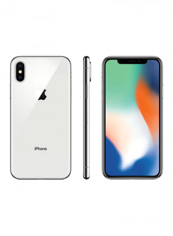 Refurbished - iPhone X With FaceTime Silver 64GB 4G LTE