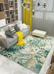 Anti-Skid Printed Carpet Multicolour 180x280centimeter