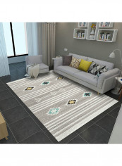 Geometric Pattern Living Room Carpet Multicolour 180x280centimeter