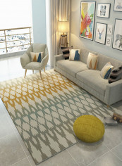 Anti-Skid Printed Carpet Multicolour 180x280centimeter
