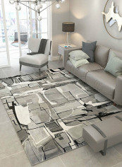 Anti-Skid Printed Mat Multicolour 180x280centimeter