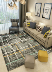 Colorful Stripes Living Room Carpet Multicolour 180x280centimeter