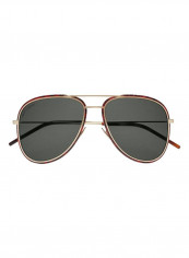 Classic Aviator Frame Sunglasses - Lens Size: 56 mm للرجال