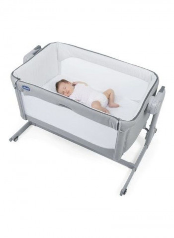 Next 2 me Magic Crib 0m-6m - Cool Grey
