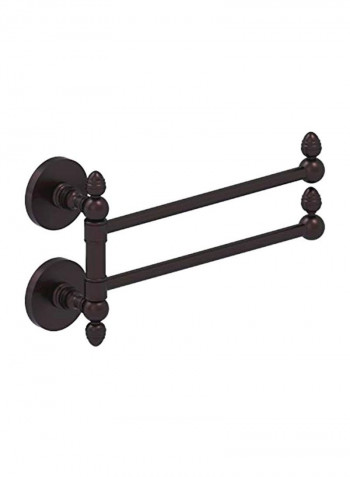 Prestige Skyline Collection 2 Swing Arm Towel Rail Brown