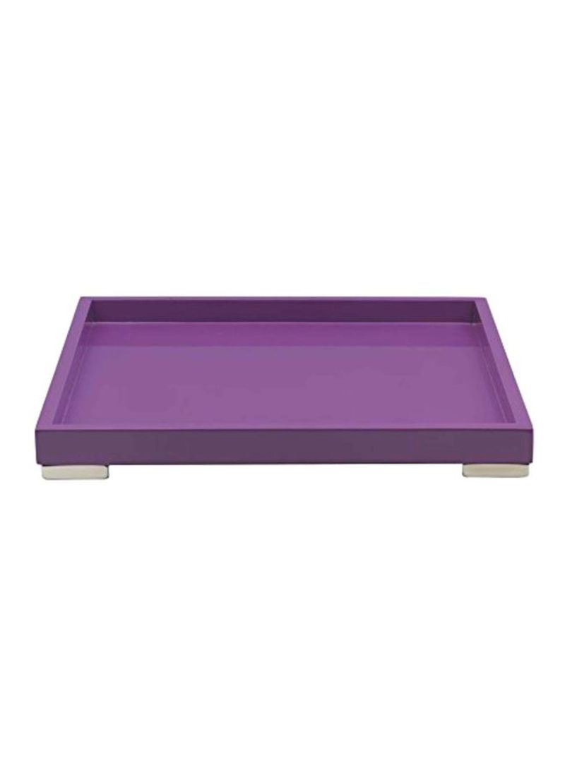 Square Tray With Charger Purple 32x32inch