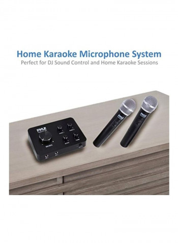 Portable Home Theater Karaoke Mixer System B075J3Z92J Black/Silver