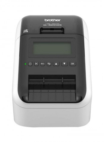 Wireless High-Speed Label Printer Black/White