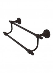 Double Towel Bar Black 24inch