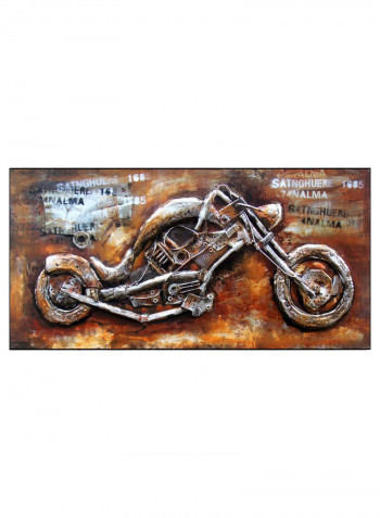 3D Bike Wallpaper Multicolour 76 x 152centimeter