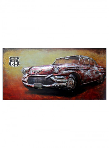 3D Car Wallpaper Multicolour 76 x 152centimeter