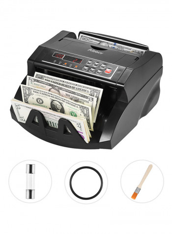 Automatic Multi Currency Cash Counting Machine Black