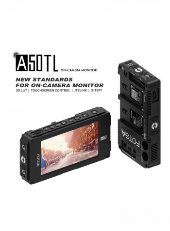 Ips Video On-Camera Field Monitor Black