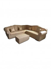 L Shapped MAB Sectional Sofa Beige