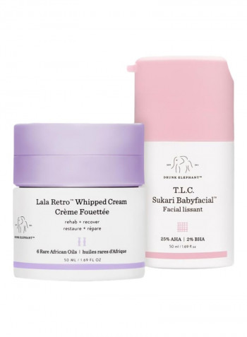 T.L.C. Sukari Baby facial And Lala Retro Whipped Cream Facial Moisturizer 50ml