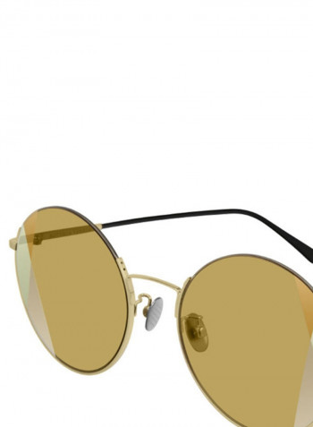 Women's Round Frame Sunglasses - Lens Size: 57 mm
