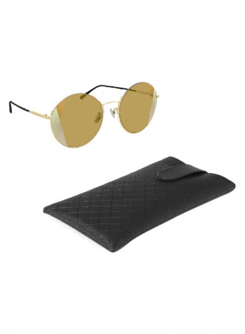 Women's Round Frame Sunglasses - Lens Size: 57 mm