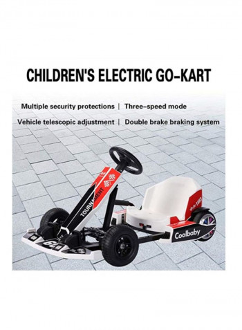 4-Wheel Electric Go Cart Racing Car 80x60x50centimeter