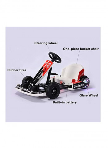 4-Wheel Electric Go Cart Racing Car 80x60x50centimeter