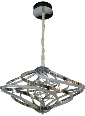 Decorative Pendant Light White/Silver 75 x 45cm