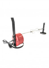 BBQ Hi Tech Rotisserie Grill Red1 Red/Silver/Black