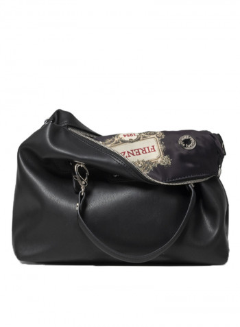 Logo Detail Jennifer Shoulder Bag Black