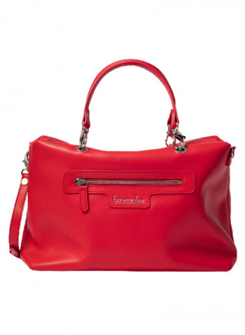 Logo Detail Jennifer Shoulder Bag Red