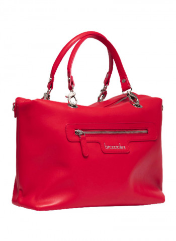 Logo Detail Jennifer Shoulder Bag Red