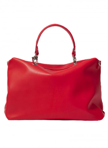 Logo Detail Jennifer Shoulder Bag Red