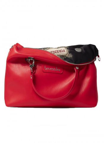 Logo Detail Jennifer Shoulder Bag Red