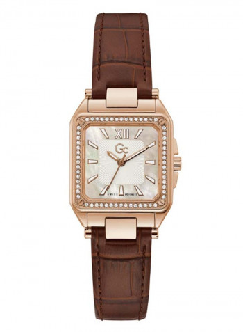 Women's Couture Swarovski Studded Water Resistance Leather Analog Watch Y85003L1MF