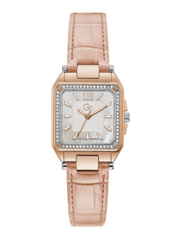 Women's Couture Swarovski Studded Water Resistance Leather Analog Watch Y85005L1MF