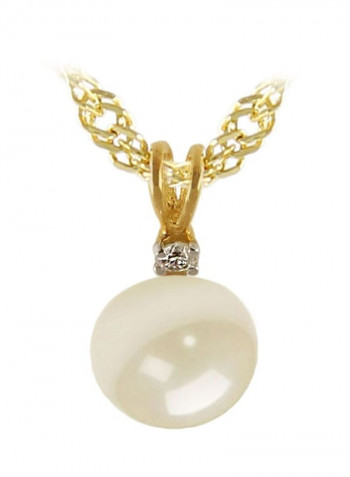 18 Karat Gold Pearl Pendant Necklace
