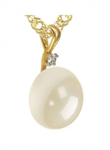 18 Karat Gold Pearl Pendant Necklace