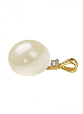 18 Karat Gold Pearl Pendant Necklace