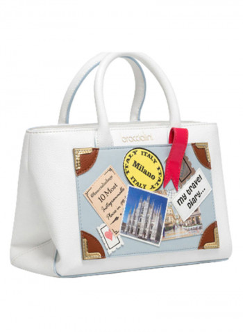 My Travel Diary Stickers Printed Shoulder Bag Multicolour