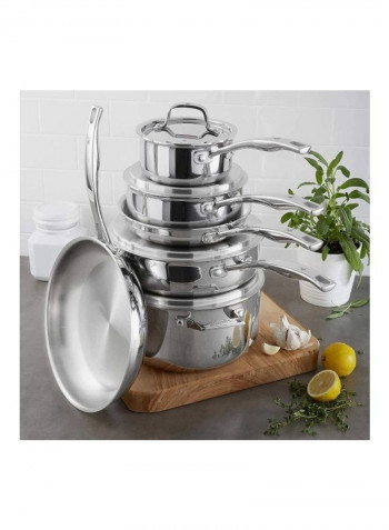 10-Piece Tri-Ply Cookware Set Stainless 10.3kg